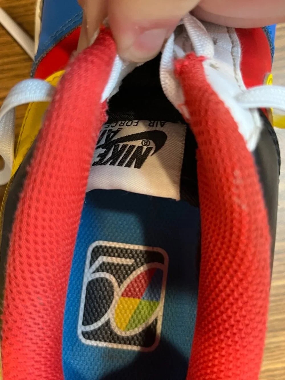 NIKE x UNO Kids Air Force 1 Sneakers DO6634-100 - Size 4Y - Picture 7 of 8